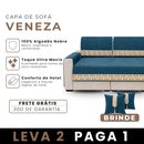 [LEVE 2 PAGUE 1] Capa de Sofá Veneza em 100% Algodão + 2 Almofadas Inclusas