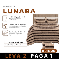[LEVE 2 PAGUE 1] Edredom Lunara em 100% Algodão Premium +2 BRINDES: Capas para Travesseiro